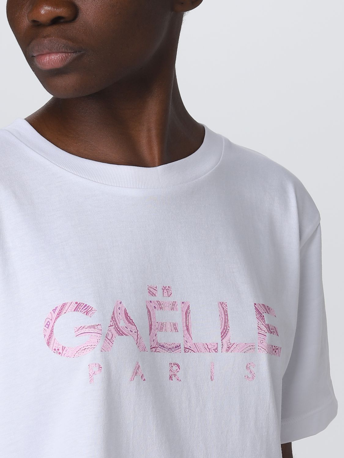 GAËLLE PARIS: t-shirt for woman - White | Gaëlle Paris t-shirt ...