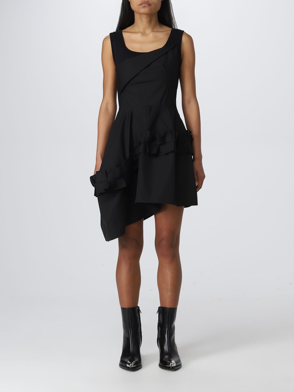 ALEXANDER MCQUEEN: dress for woman - Black | Alexander Mcqueen dress ...