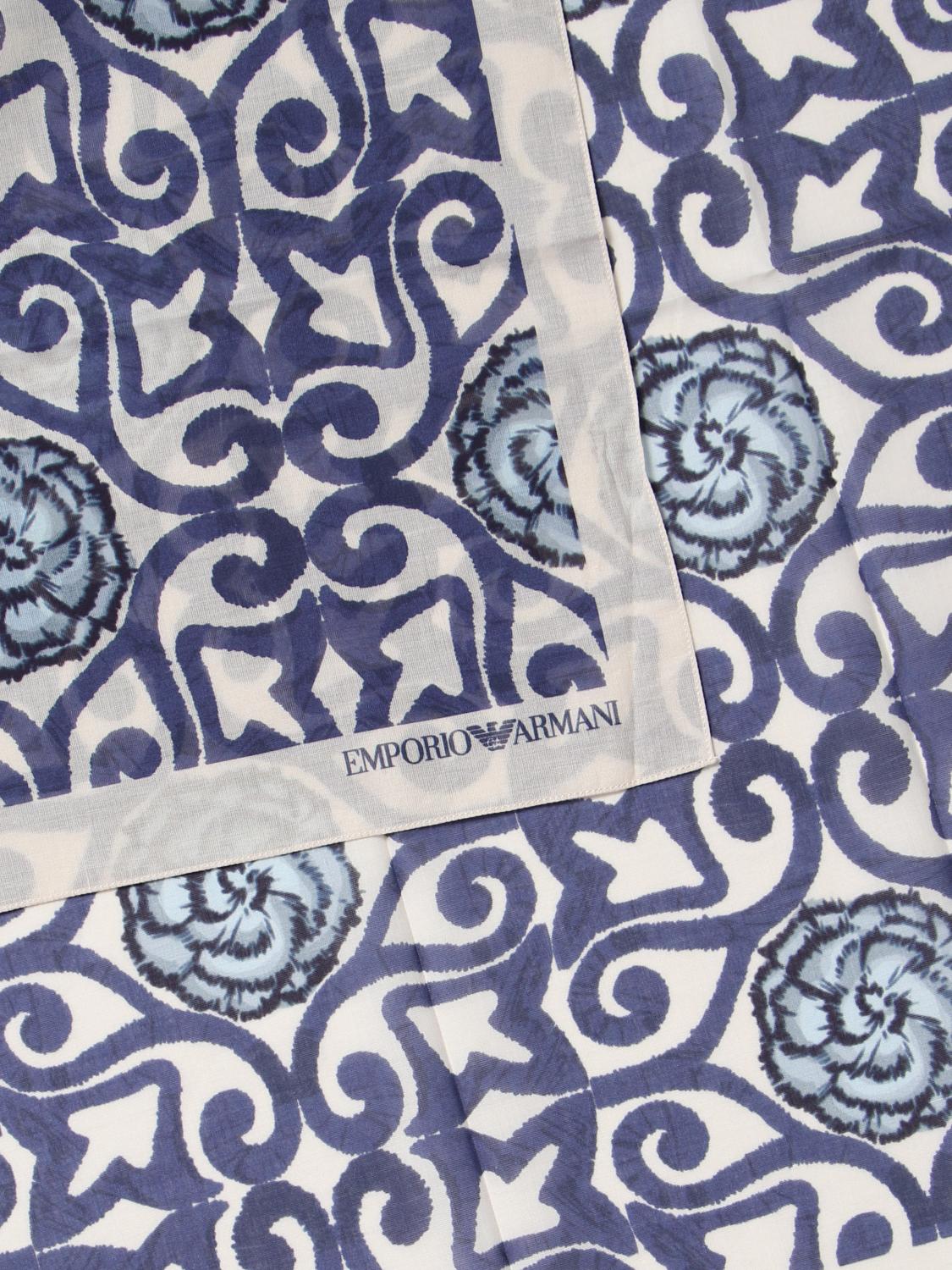 Sciarpa Emporio Armani: Sciarpa Emporio Armani in cotone sostenibile fa02 3