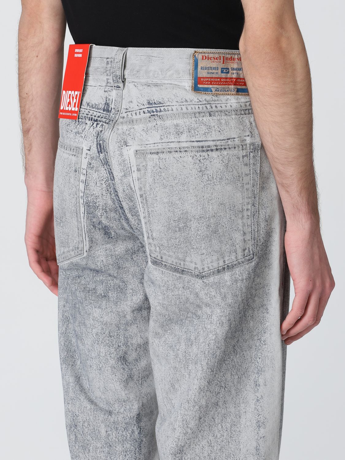 Groene achtergrond Plasticiteit Woedend DIESEL: jeans for man - Grey | Diesel jeans A0356409F23 online on GIGLIO.COM