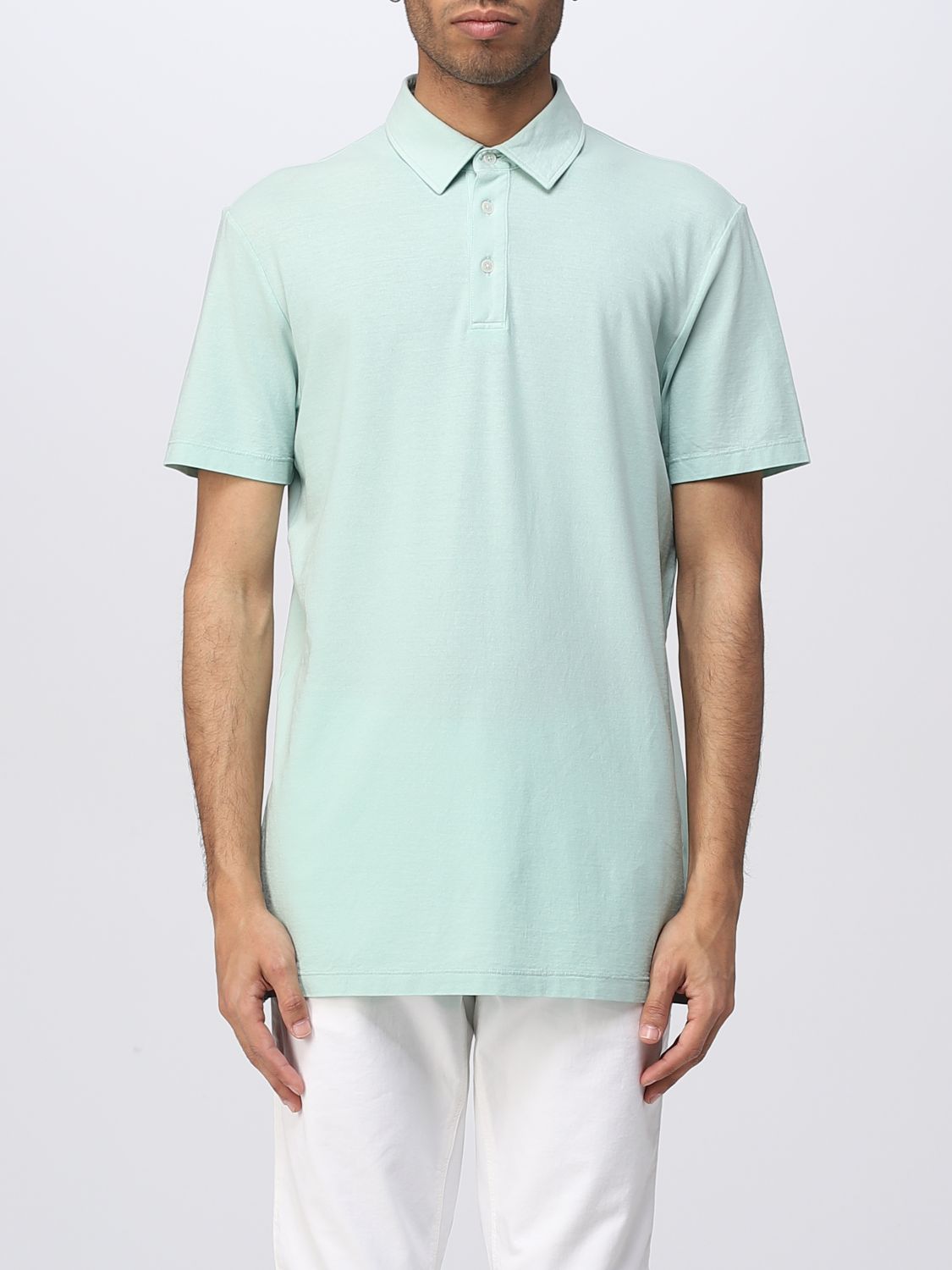 Altea Slim-fit Linen And Cotton-blend Polo Shirt In Green