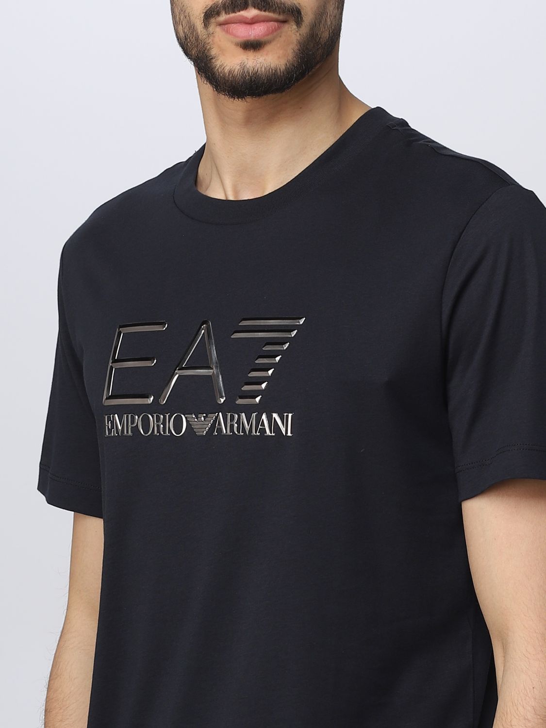 EA7: t-shirt for man - Blue 1 | Ea7 t-shirt 3RPT71PJM9Z on GIGLIO.COM