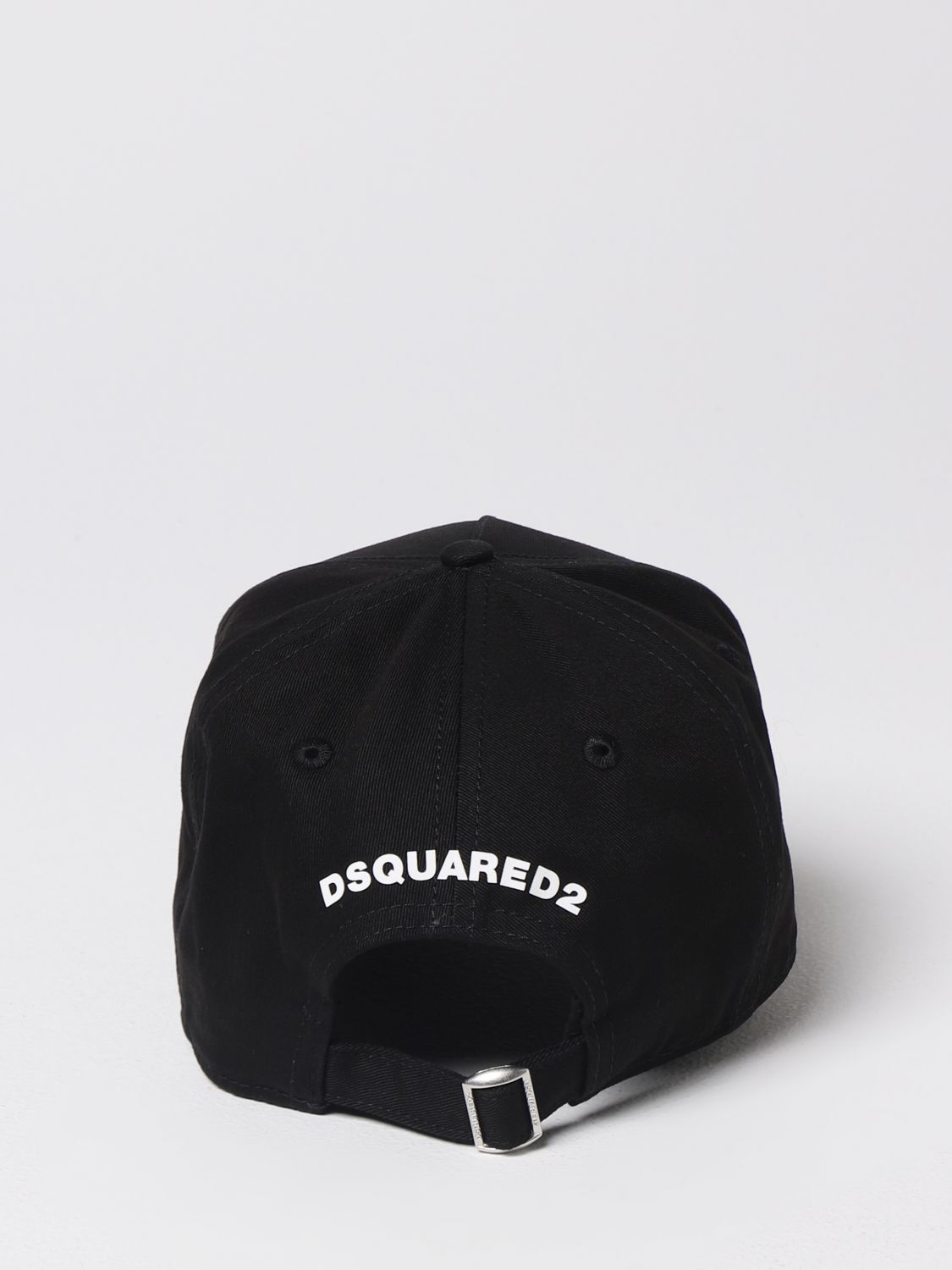 Cappello Dsquared2: Cappello Honda Dsquared2 in cotone con stampa nero 3