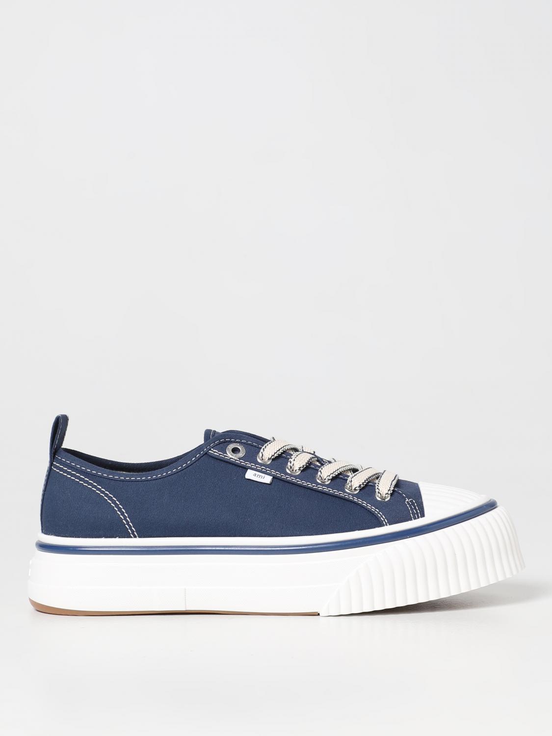 AMI ALEXANDRE MATTIUSSI trainers AMI PARIS MEN colour BLUE,E09150009