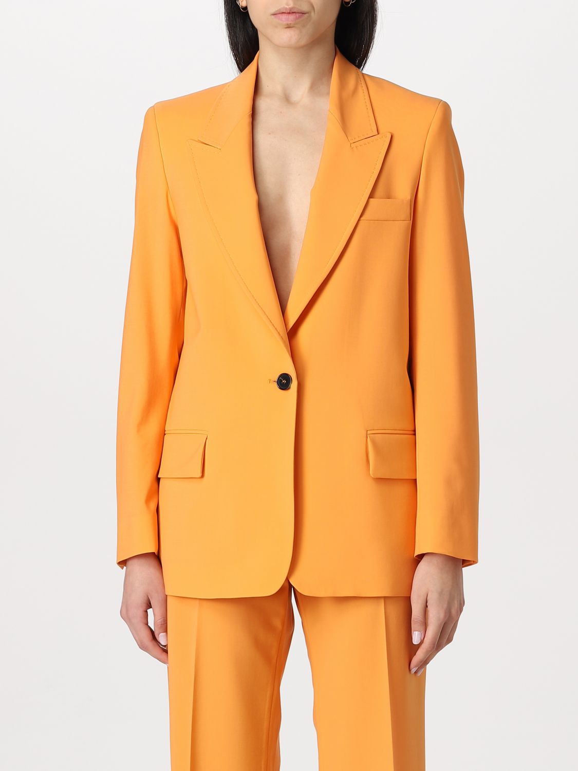 Msgm Jacket In Orange