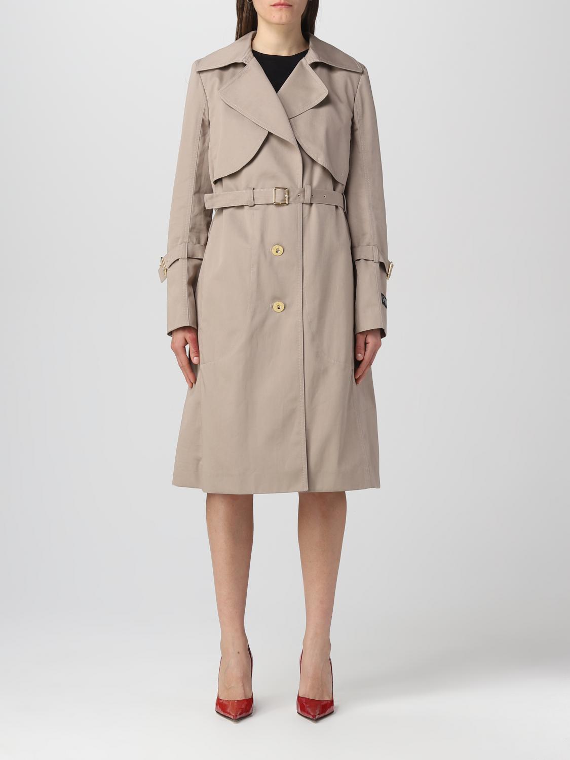Patou Knee-length Cotton Trench Coat In Beige