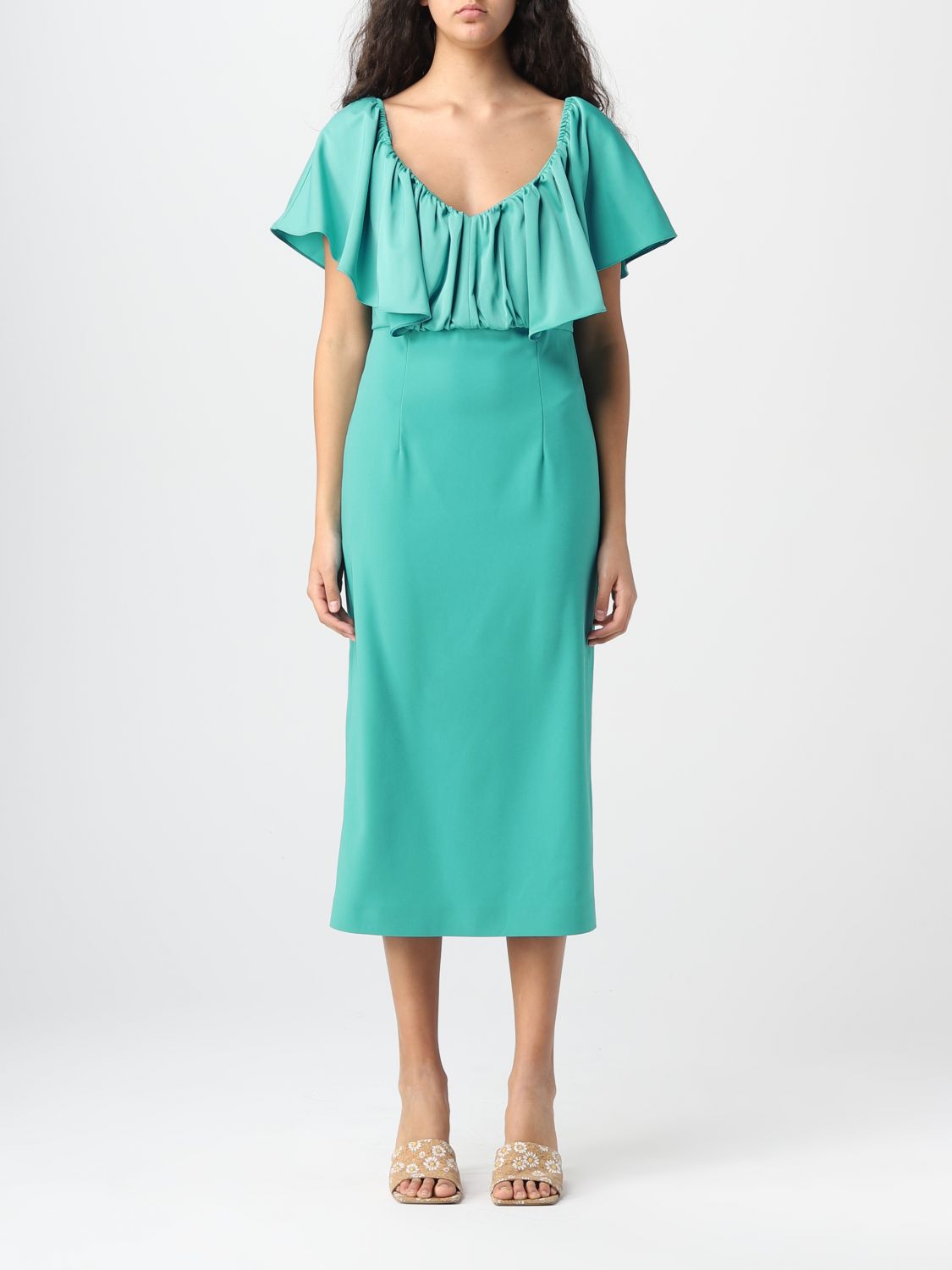 PINKO: dress for woman - Green | Pinko dress 100034A0GI online at ...