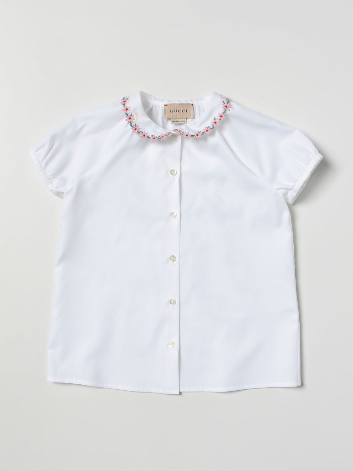 landen Geschikt academisch GUCCI: shirt for baby - White | Gucci shirt 725782XWAV7 online on GIGLIO.COM