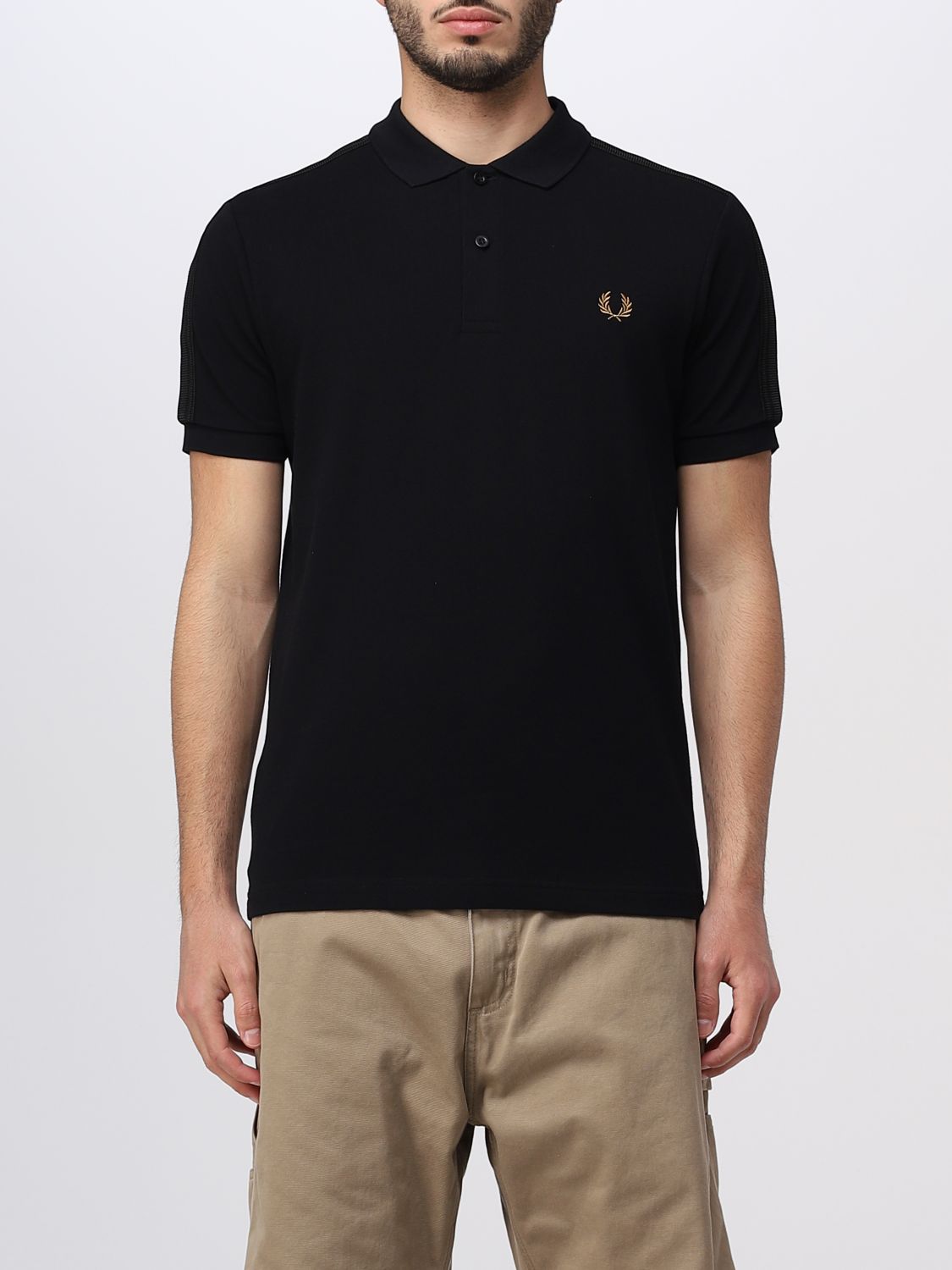FRED PERRY: polo shirt for man - Black | Fred Perry polo shirt M5602 ...