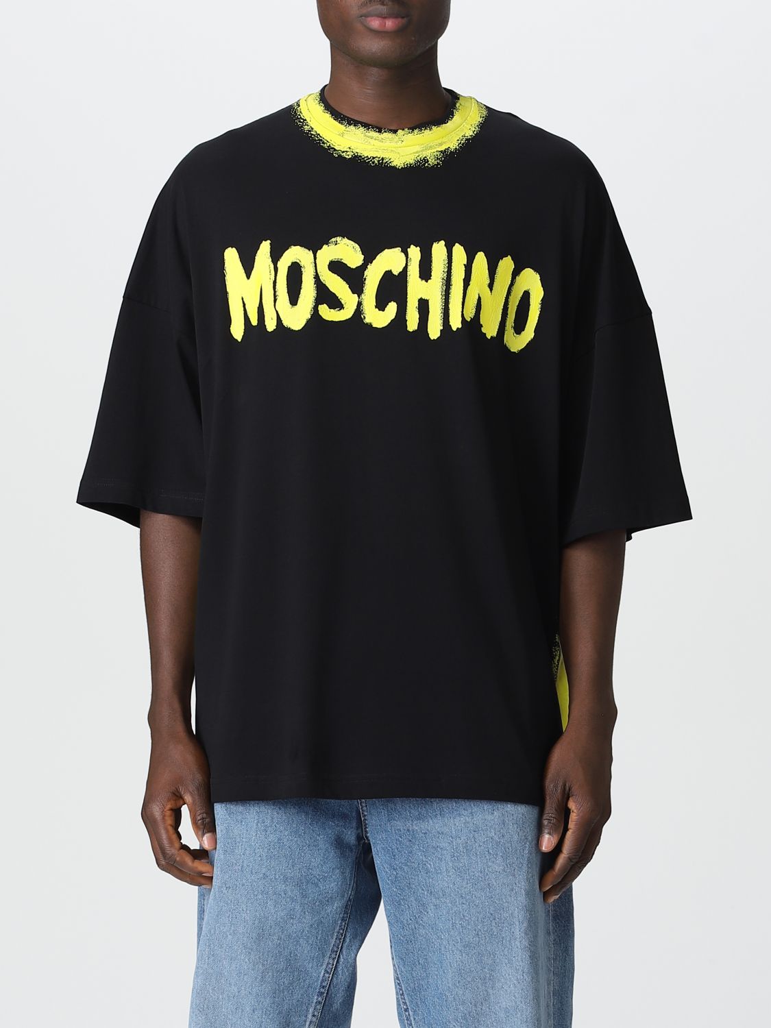 MOSCHINO COUTURE: t-shirt for man - Black | Moschino Couture t-shirt online on GIGLIO.COM
