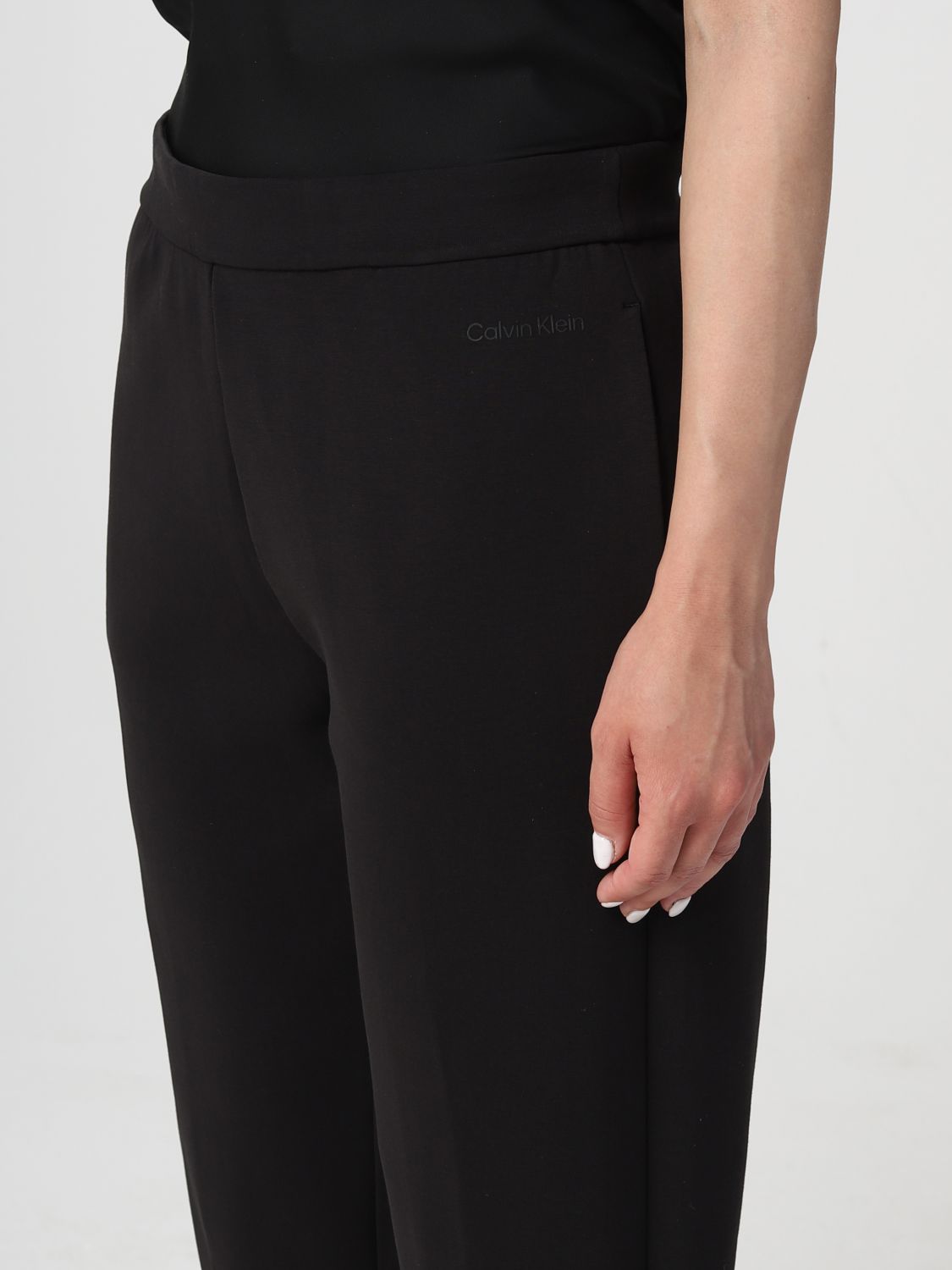 CALVIN KLEIN: pants for woman - Black | Calvin Klein pants K20K204964 ...