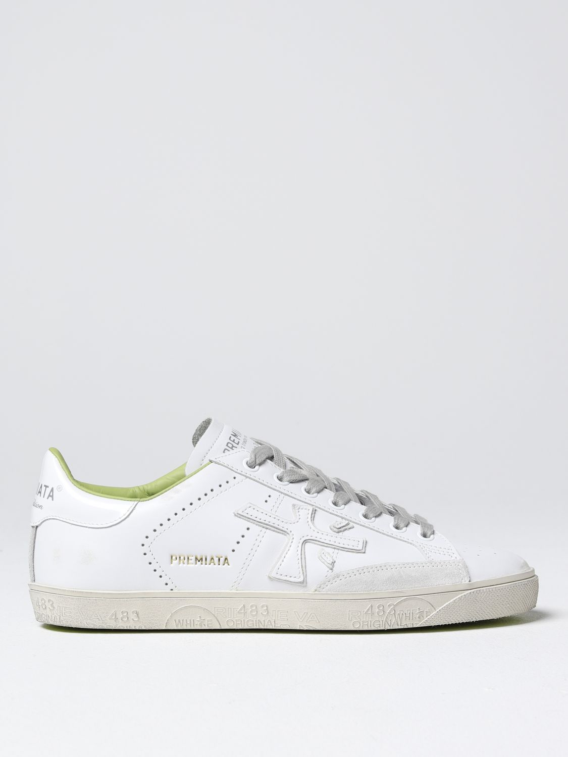 PREMIATA: sneakers for man - White | Premiata sneakers STEVEN online at ...