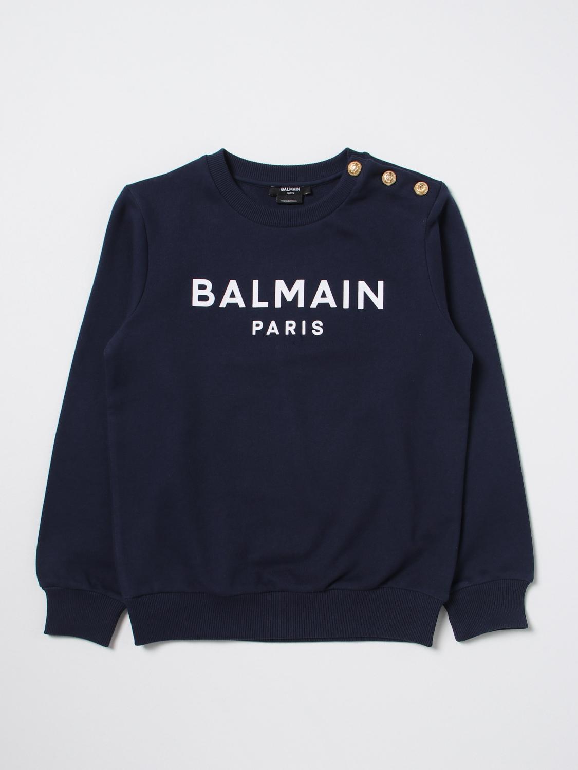 Balmain Sweater Kids Kids Color Blue In Blue