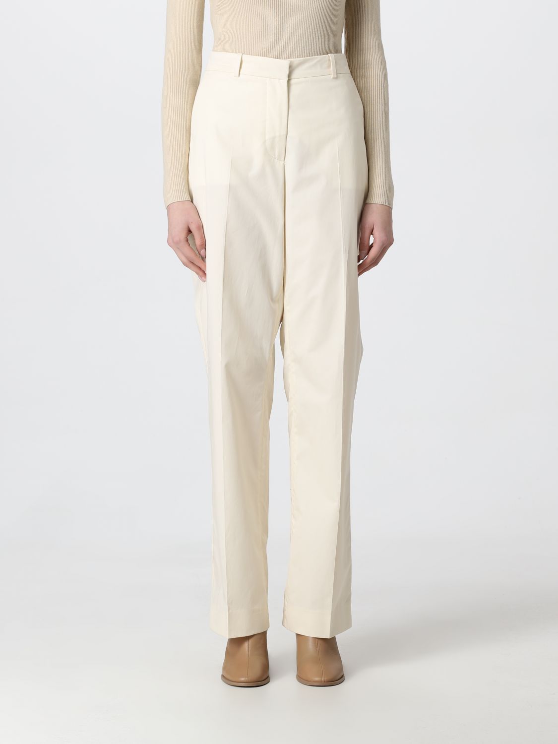 CALVIN KLEIN: pants for woman - White | Calvin Klein pants K20K205212 ...