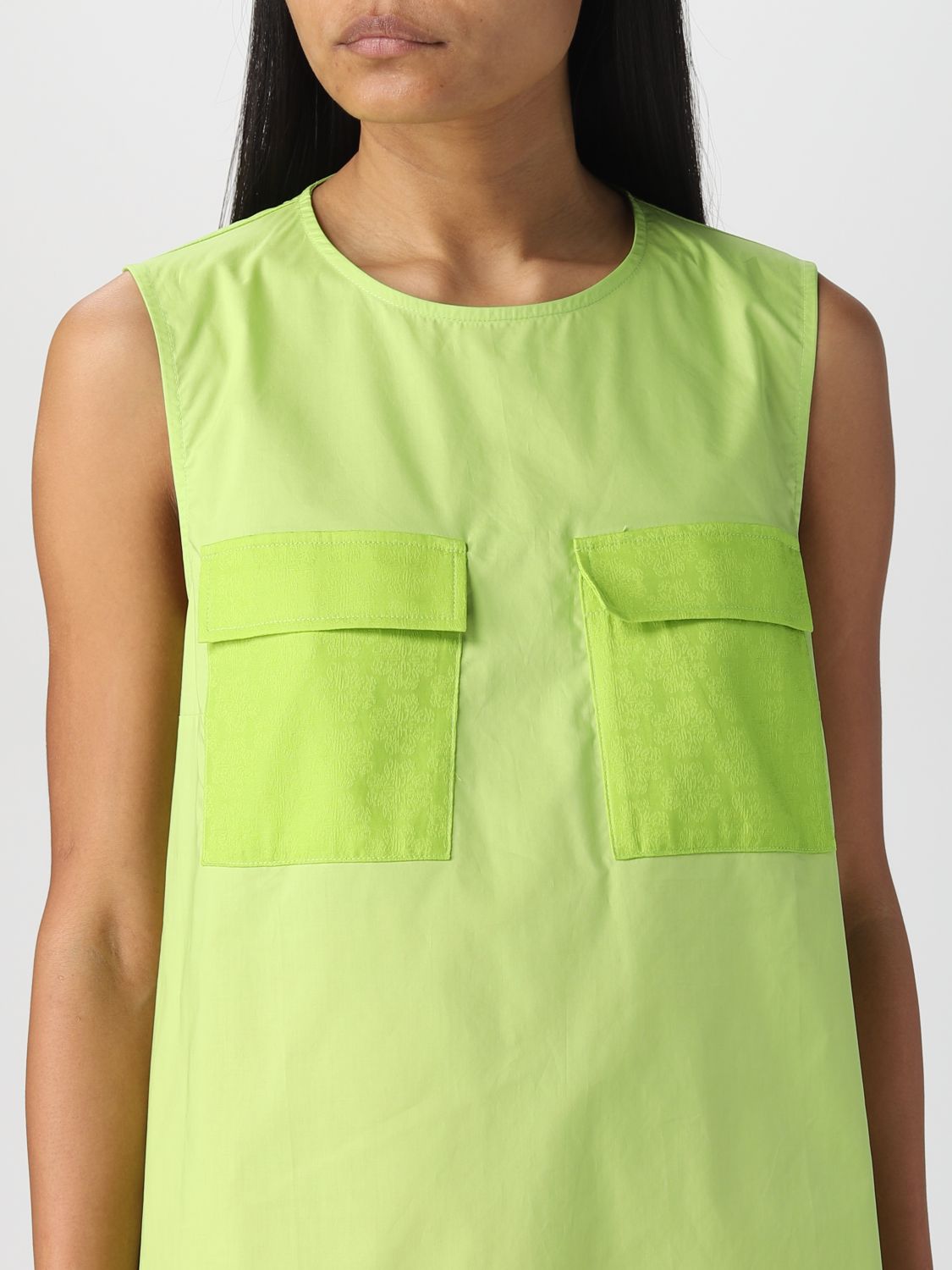 Top Semicouture: Top Semicouture para mujer verde 3
