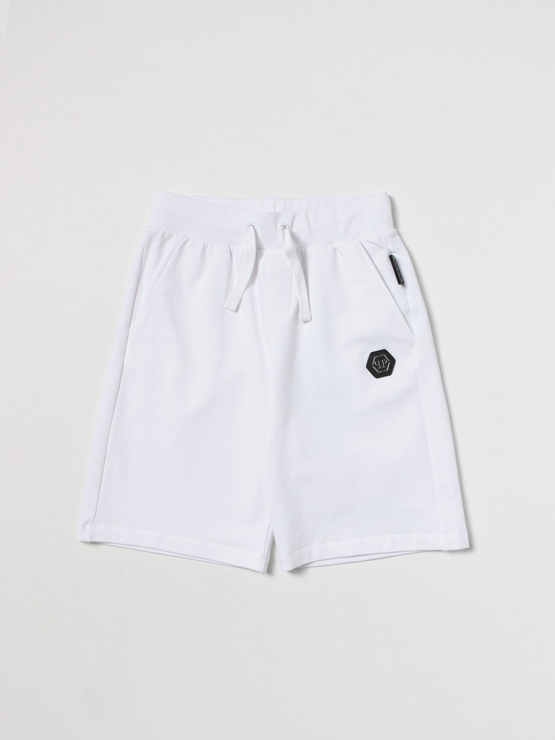 PHILIPP PLEIN: shorts for boys - White | Philipp Plein shorts ...