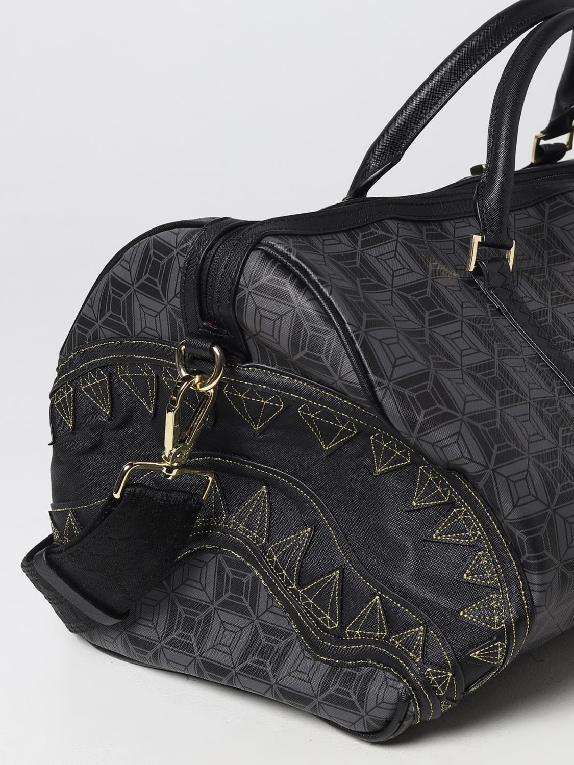 SPRAYGROUND travel bag for man Black Sprayground travel bag