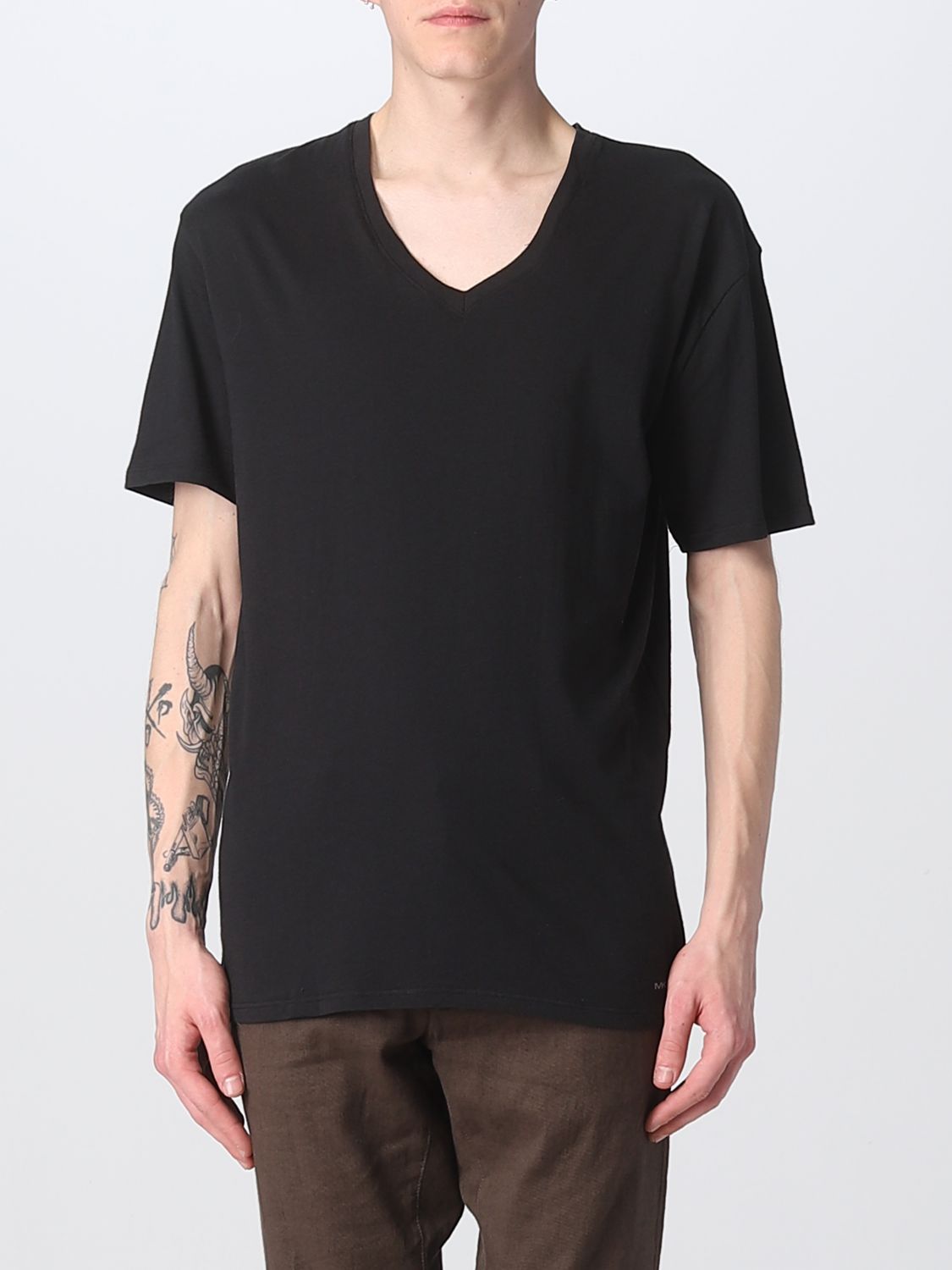 Michael Kors T-shirt  Men Color Black