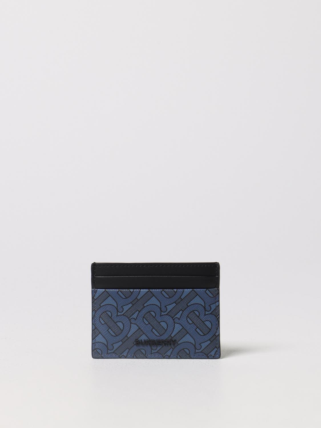 BURBERRY: wallet for man - Blue | Burberry wallet 8067354 online on  