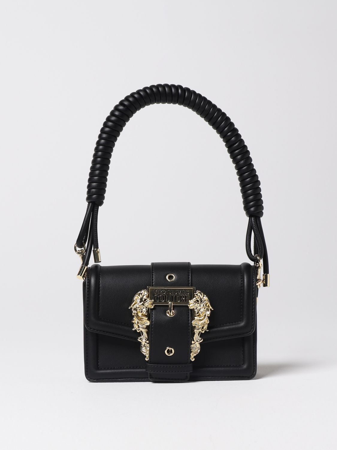 VERSACE JEANS COUTURE: shoulder bag for woman - Black | Versace Jeans ...
