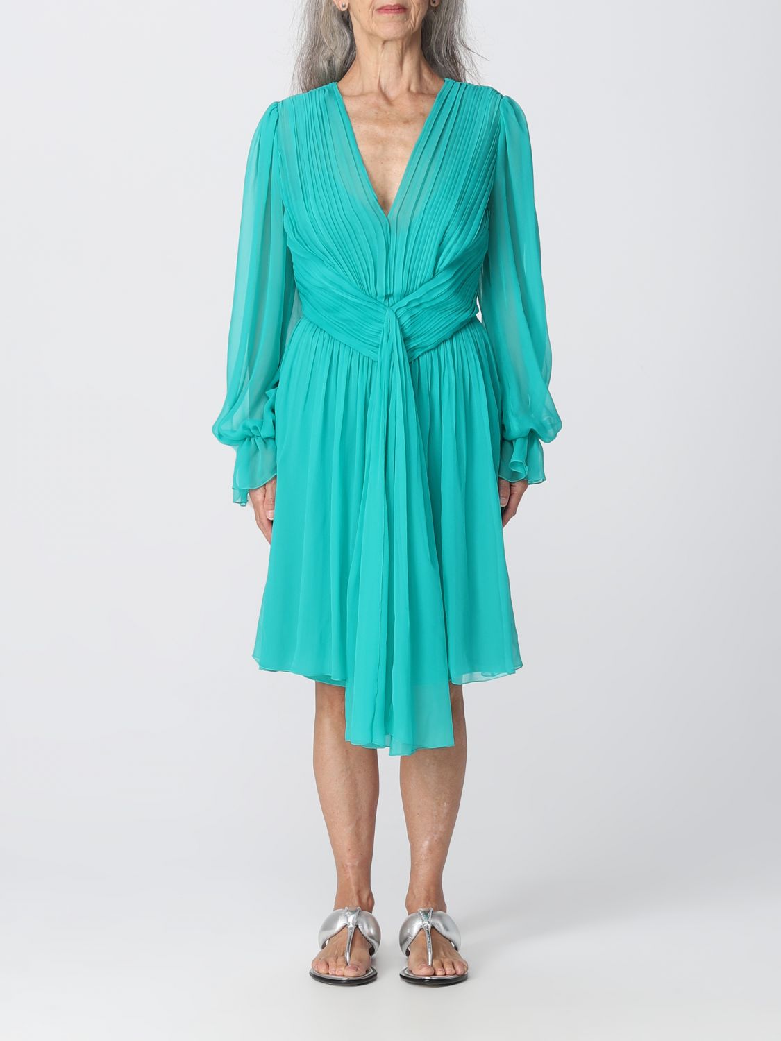 Shop Alberta Ferretti Dress  Woman Color Green