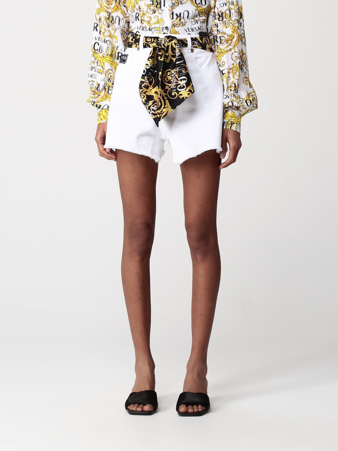Versace Jeans Couture Short  Woman Color White