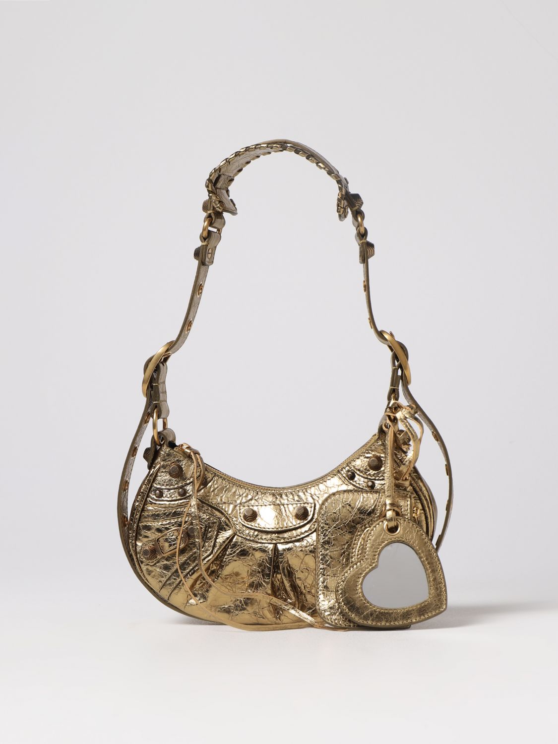 BALENCIAGA: shoulder bag for woman - Gold Balenciaga bag 6713090GT3M online at GIGLIO.COM