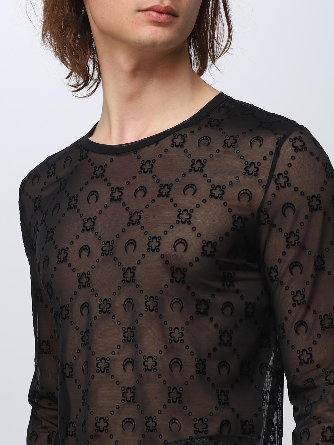 Camiseta Marine Serre: Camiseta Marine Serre para hombre negro 4