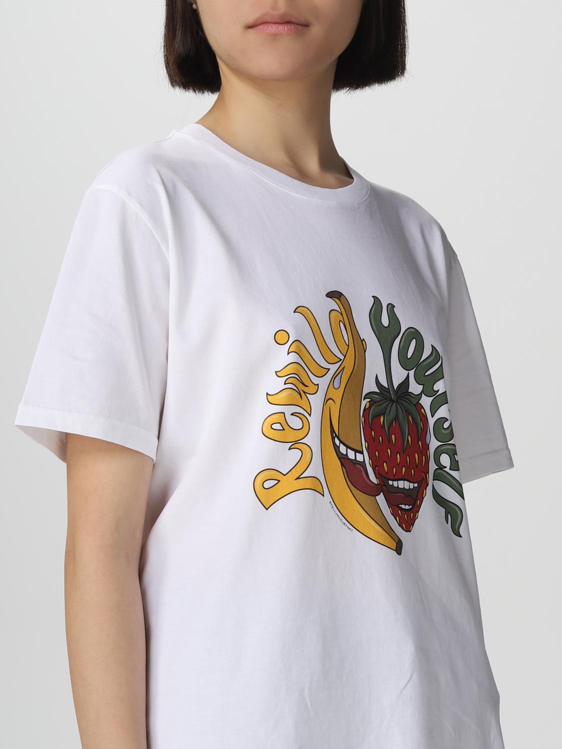 STELLA MCCARTNEY: t-shirt for woman - White | Stella Mccartney t-shirt ...