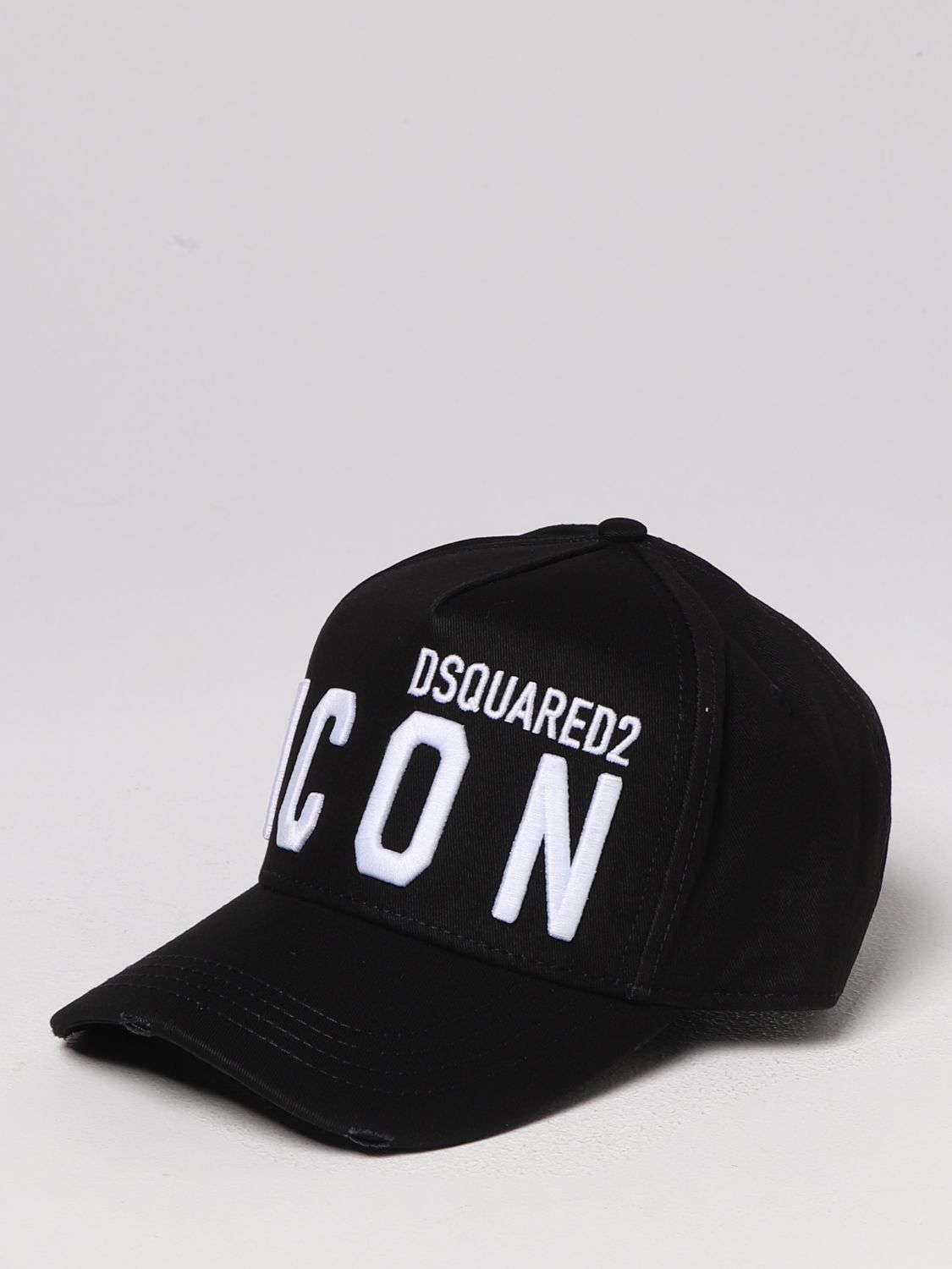 Cappello Dsquared2: Cappello Icon Dsquared2 in cotone nero 1