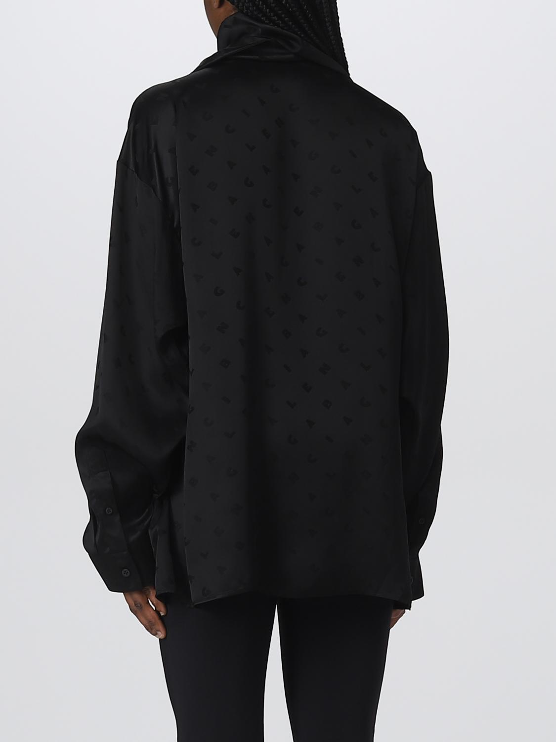 Hemdbluse Balenciaga: Balenciaga Damen Hemdbluse schwarz 3