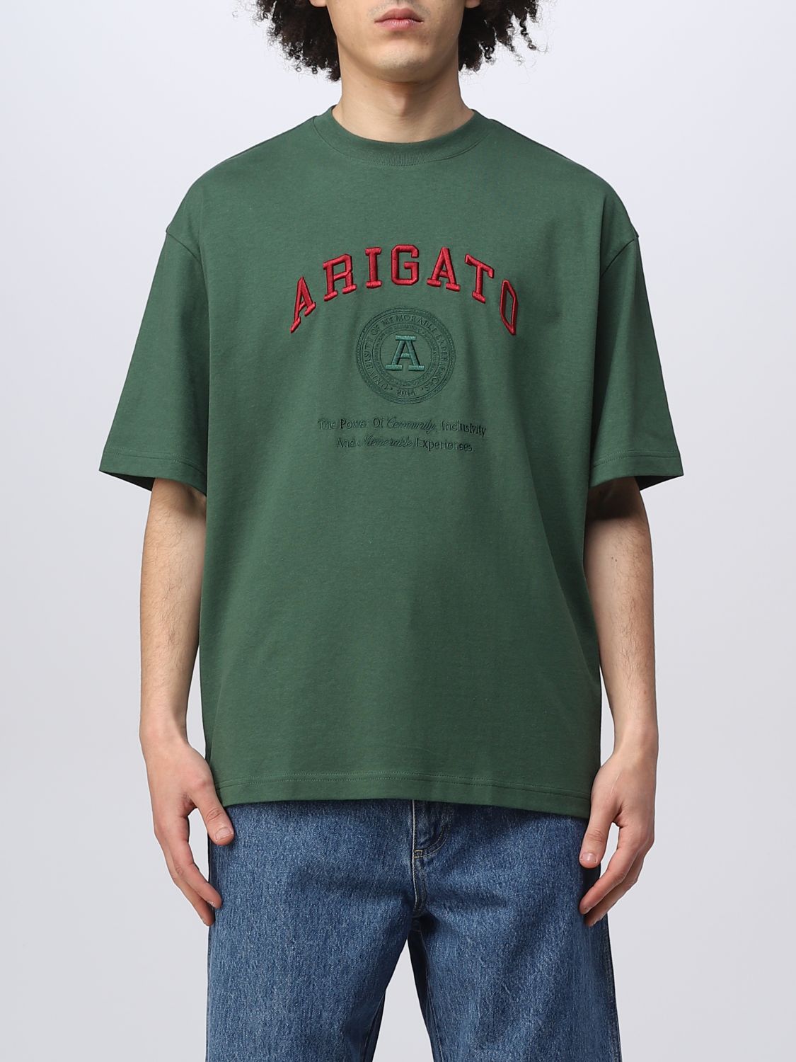 AXEL ARIGATO: t-shirt for man - Green | Axel Arigato t-shirt A1149004 ...