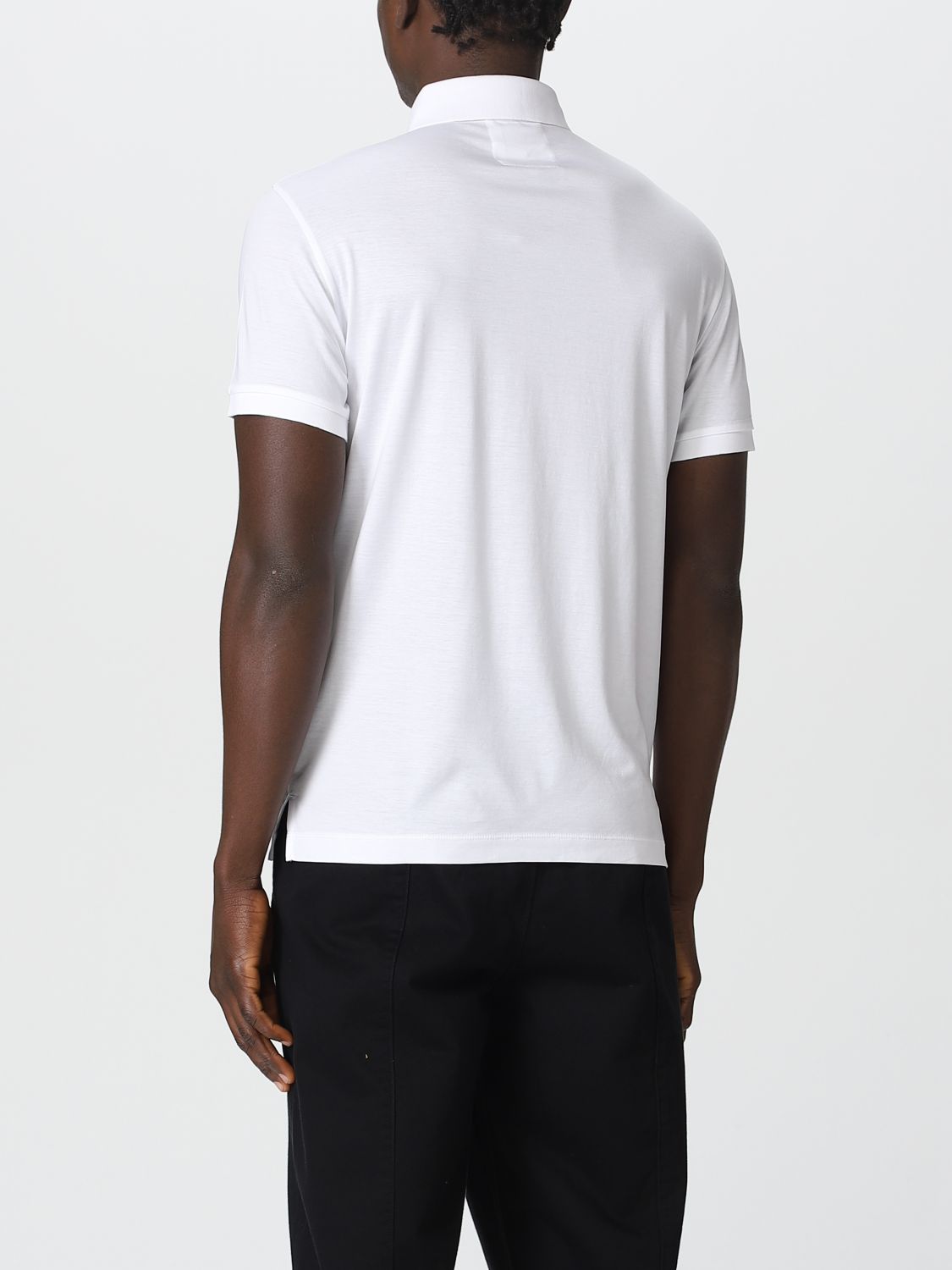 EMPORIO ARMANI: polo shirt for man - White | Emporio Armani polo shirt ...