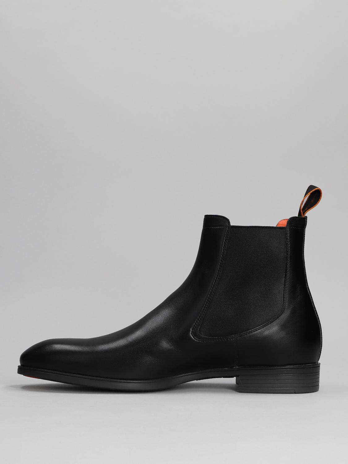SANTONI: boots for man - Black | Santoni boots MGSI13414SMAICLB online ...