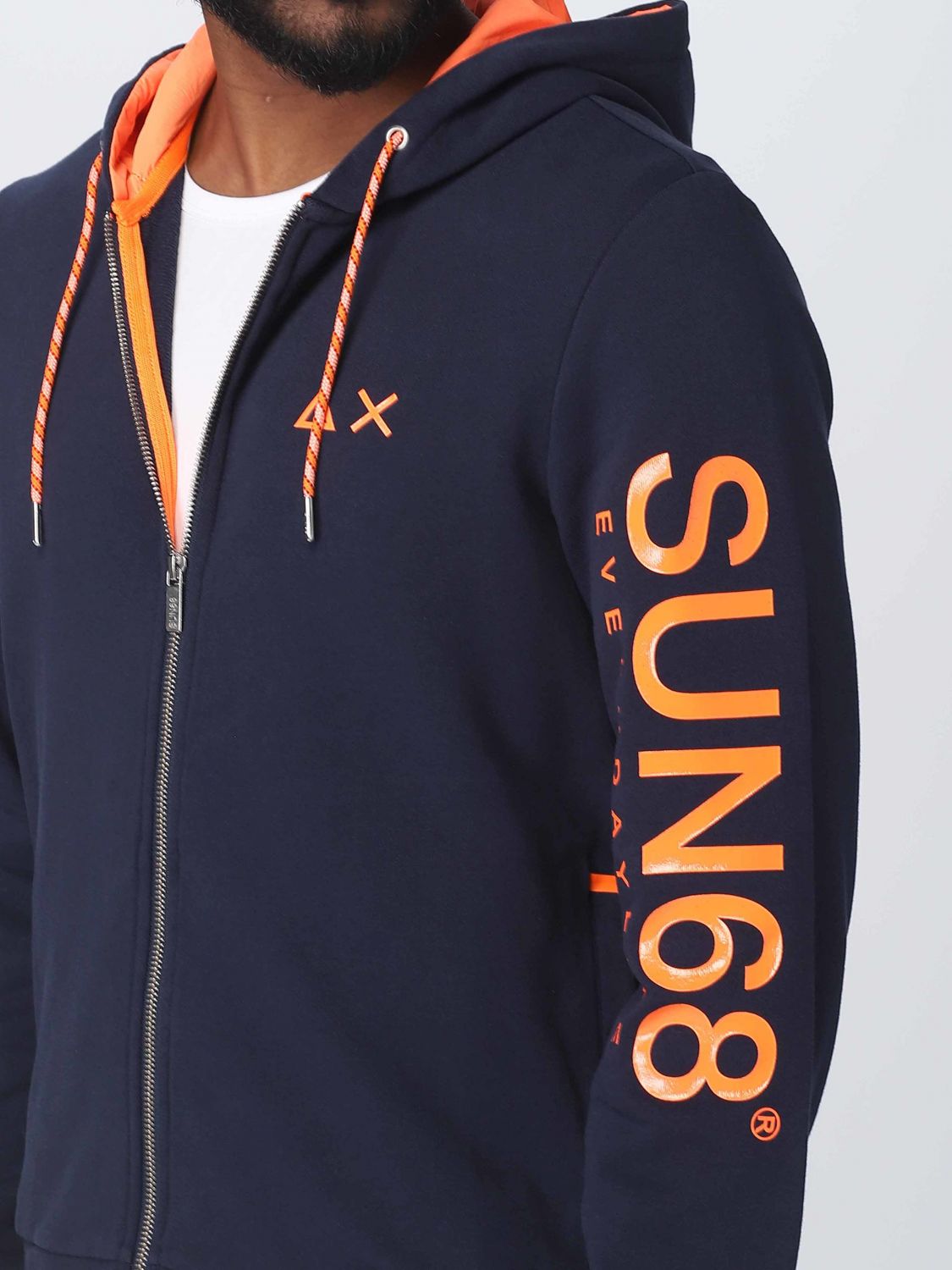 Manieren hop Regeringsverordening SUN 68: sweatshirt for man - Blue 1 | Sun 68 sweatshirt F33111 online on  GIGLIO.COM