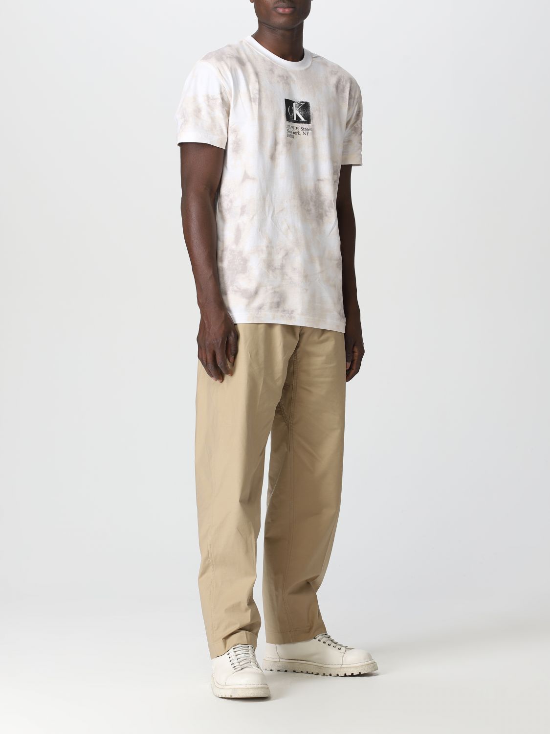 CALVIN KLEIN JEANS: pants for man - Beige | Calvin Klein Jeans pants ...