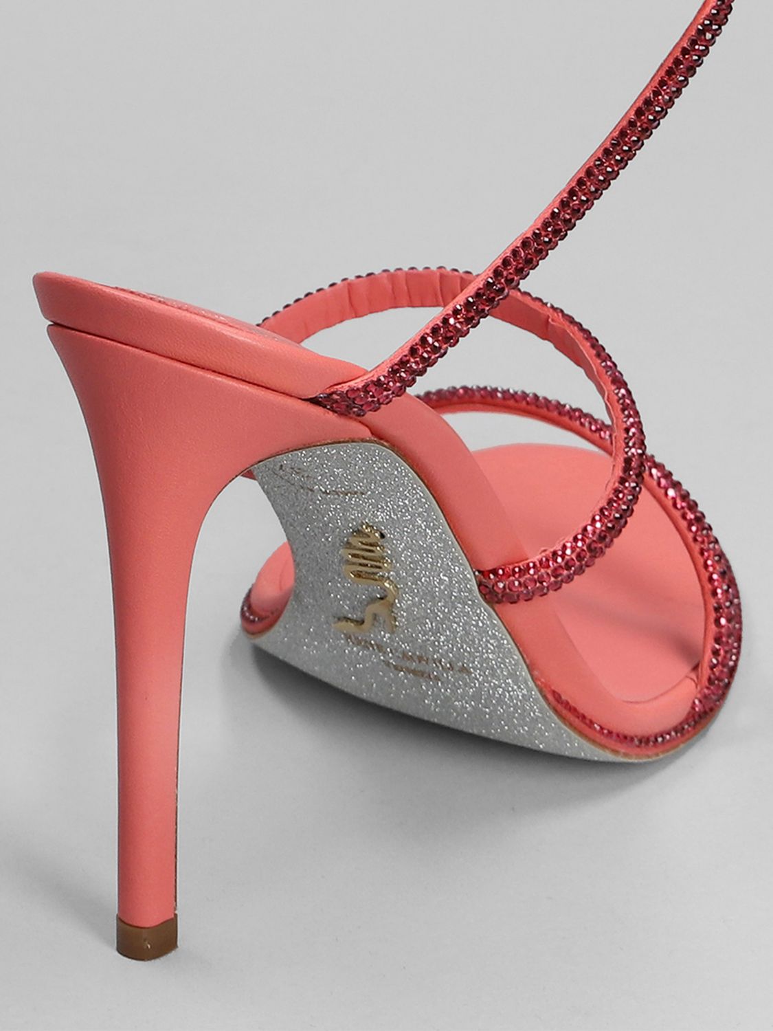 RENE CAOVILLA: flat sandals for woman - Red | Rene Caovilla flat ...