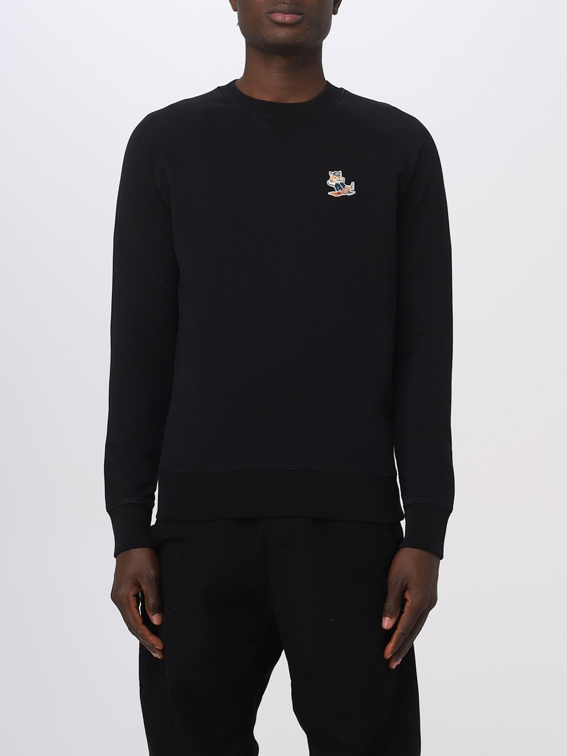 MAISON KITSUNÉ: sweatshirt for man - Black | Maison Kitsuné sweatshirt ...