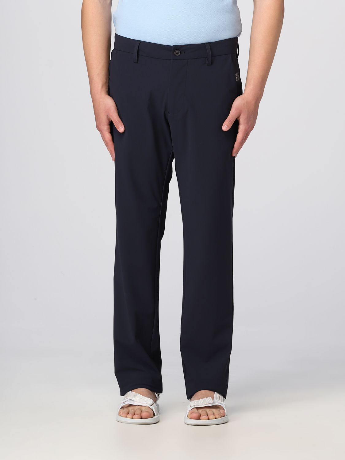 SAVE THE DUCK: pants for man - Blue | Save The Duck pants DP0166MRETY16 ...