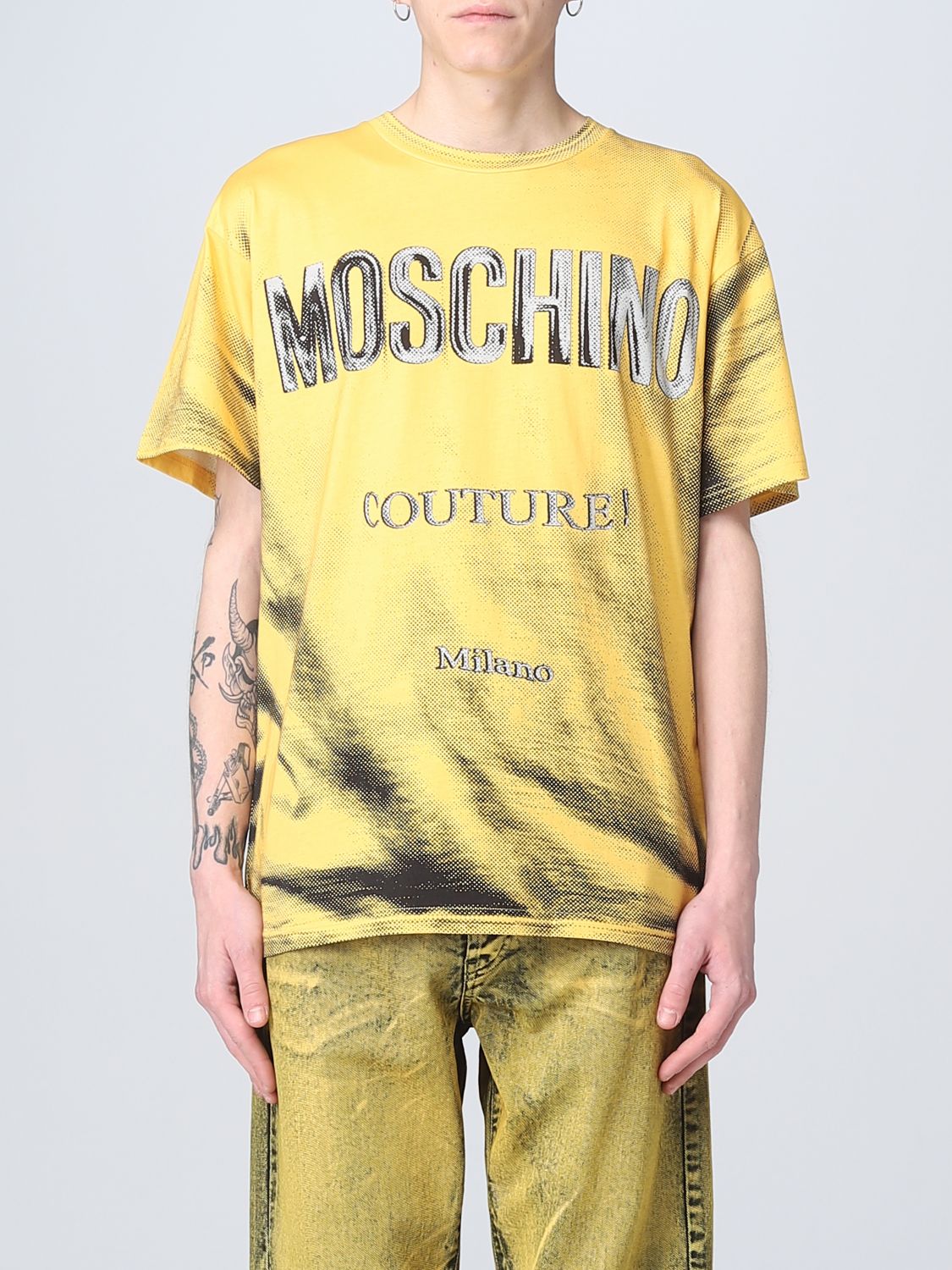 Moschino Couture T-shirt  Men Color Yellow