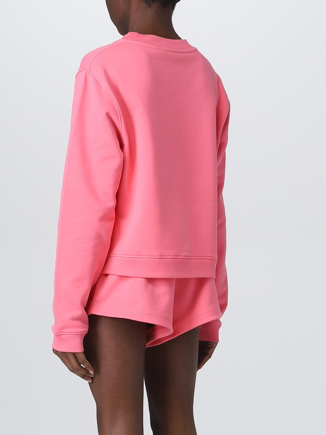 Felpa Moschino Couture: Felpa Moschino Couture in cotone rosa 3
