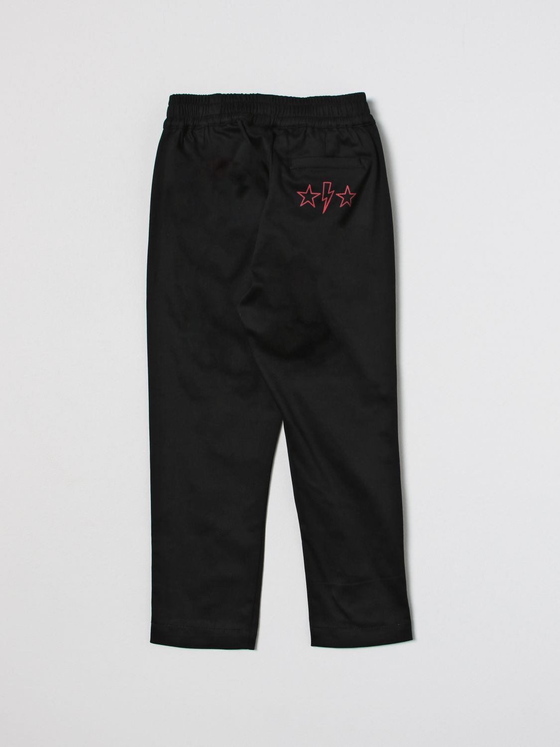 NEIL BARRETT: pants for boys - Black | Neil Barrett pants 033617 online ...