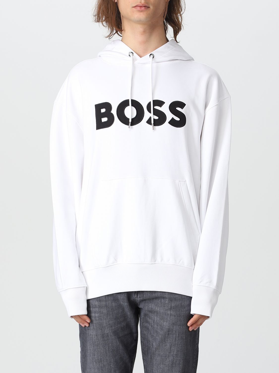 Ekspedient At søge tilflugt aflange BOSS: sweatshirt for man - White | Boss sweatshirt 50486243 online on  GIGLIO.COM