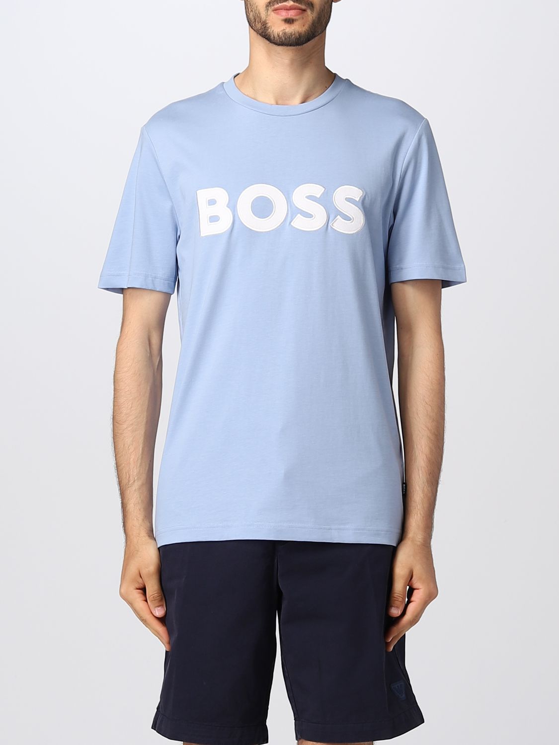 Hugo Boss T-shirt Boss Men In Gnawed Blue