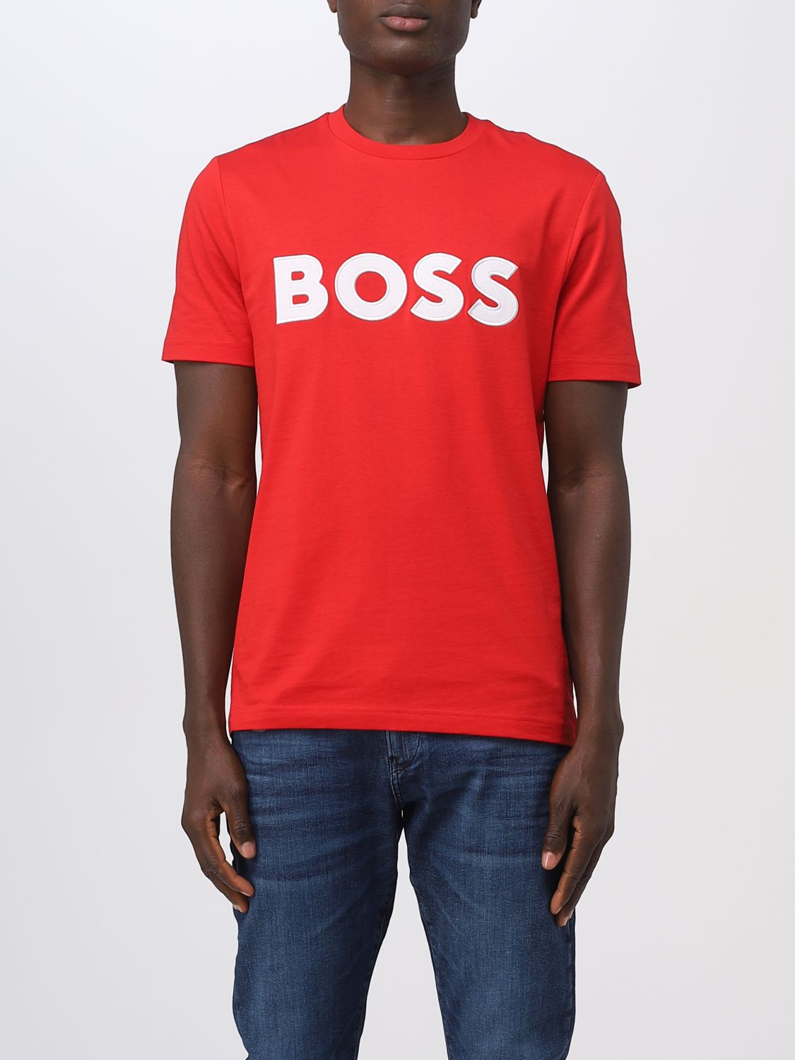 Hugo Boss T恤 Boss 男士 颜色 红色 In Red