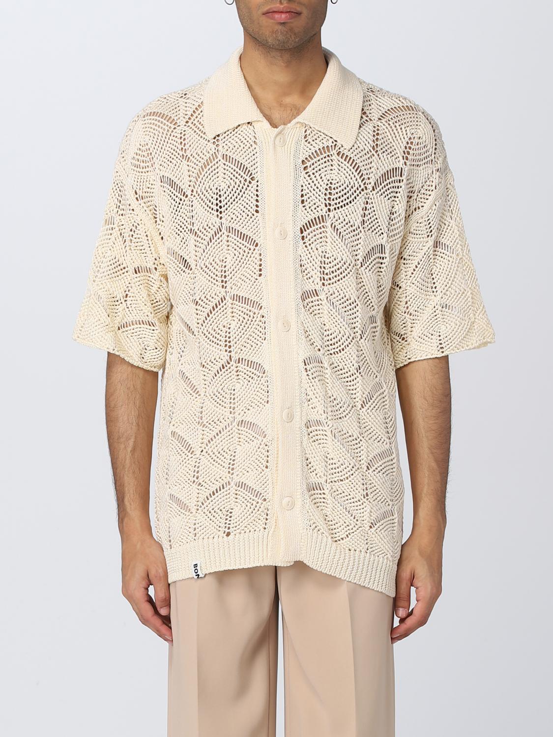 BONSAI: shirt for man - Ivory | Bonsai shirt KN002002 online on