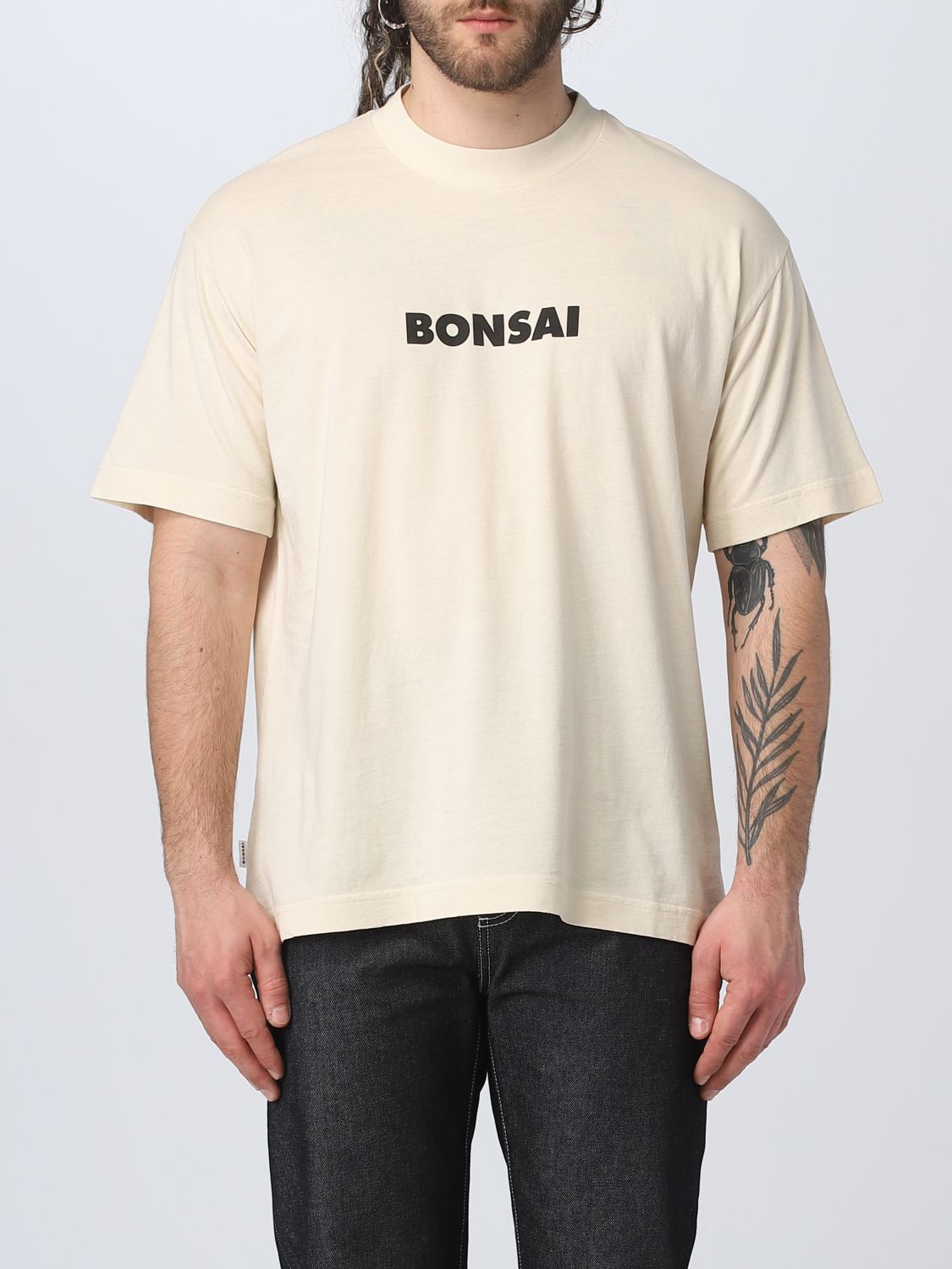Shop Bonsai T-shirt  Men Color Ivory