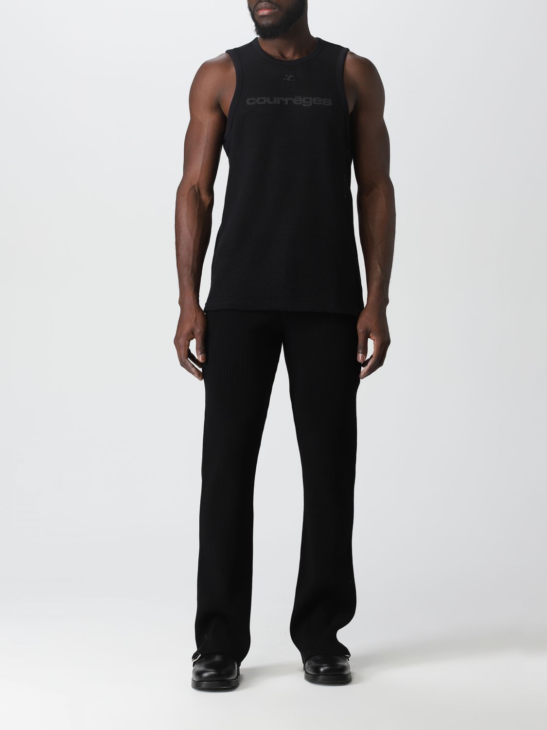 Camiseta sin mangas Courrèges: Camiseta sin mangas Courrèges para hombre negro 2