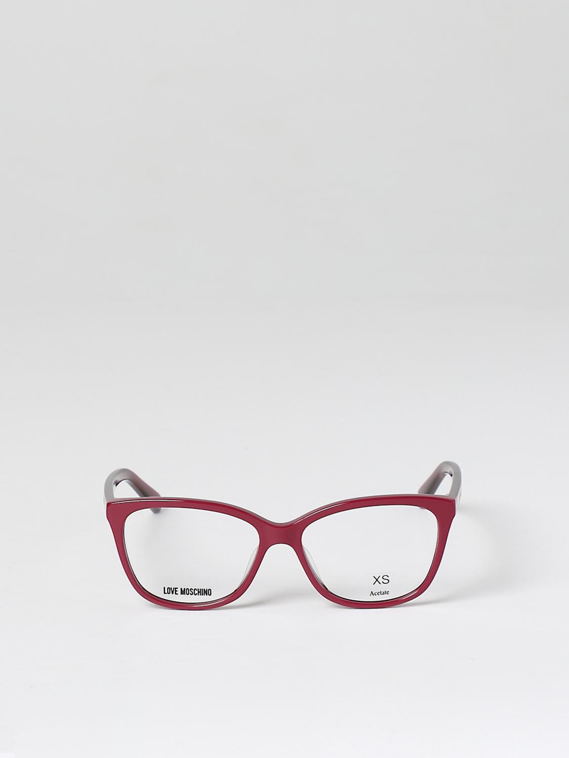 LOVE MOSCHINO optical frames for woman Burgundy Love Moschino