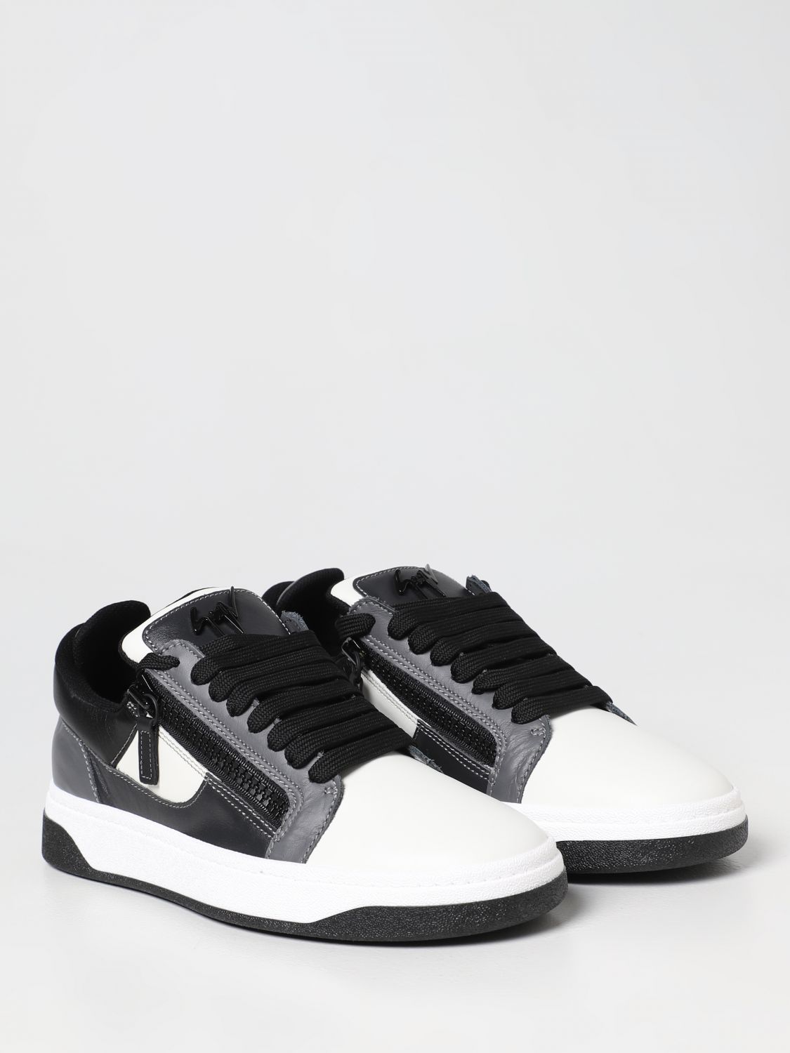 GIUSEPPE ZANOTTI GZ94 White Leather Browns Shoes, 47% OFF